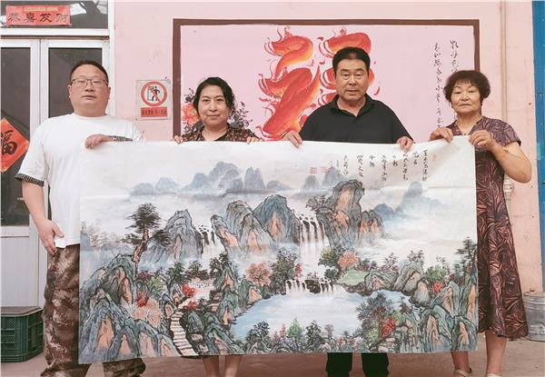 笔墨绘生活，文化入基层——著名画家高文清莅临山东省栖霞市喜祥果蔬开展文化交流活动