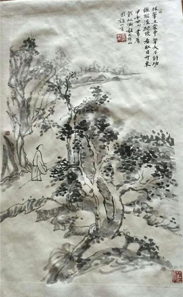中国国际美术家协会副主席、中国国际书法家协会副主席尚甘雨简介——用环保理念书画山水之美