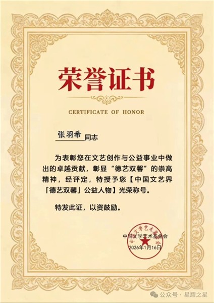 爱国港星、中国国际新闻杂志社副社长张羽希:大爱无疆奏响时代强音，以疗愈音乐brdging世界，荣获多项国际殊荣图3