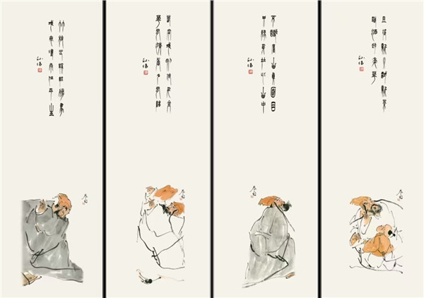 “精忠报国”之国家级书画艺术家王林、孙伟写意苏东坡主题书画全国巡展之弘扬林州“红旗渠精神”王孙组合画展在林州市石板岩的林虑山美术馆隆重开幕