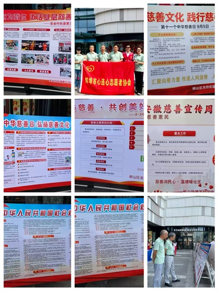 聚力公益暖珠城 向善而行显担当——蚌埠市心连心爱心公益协会开展中华慈善日主题活动图2